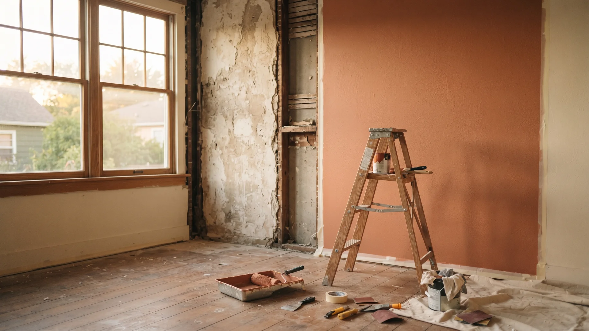 KAMS Home Services — a home renovation job in progress