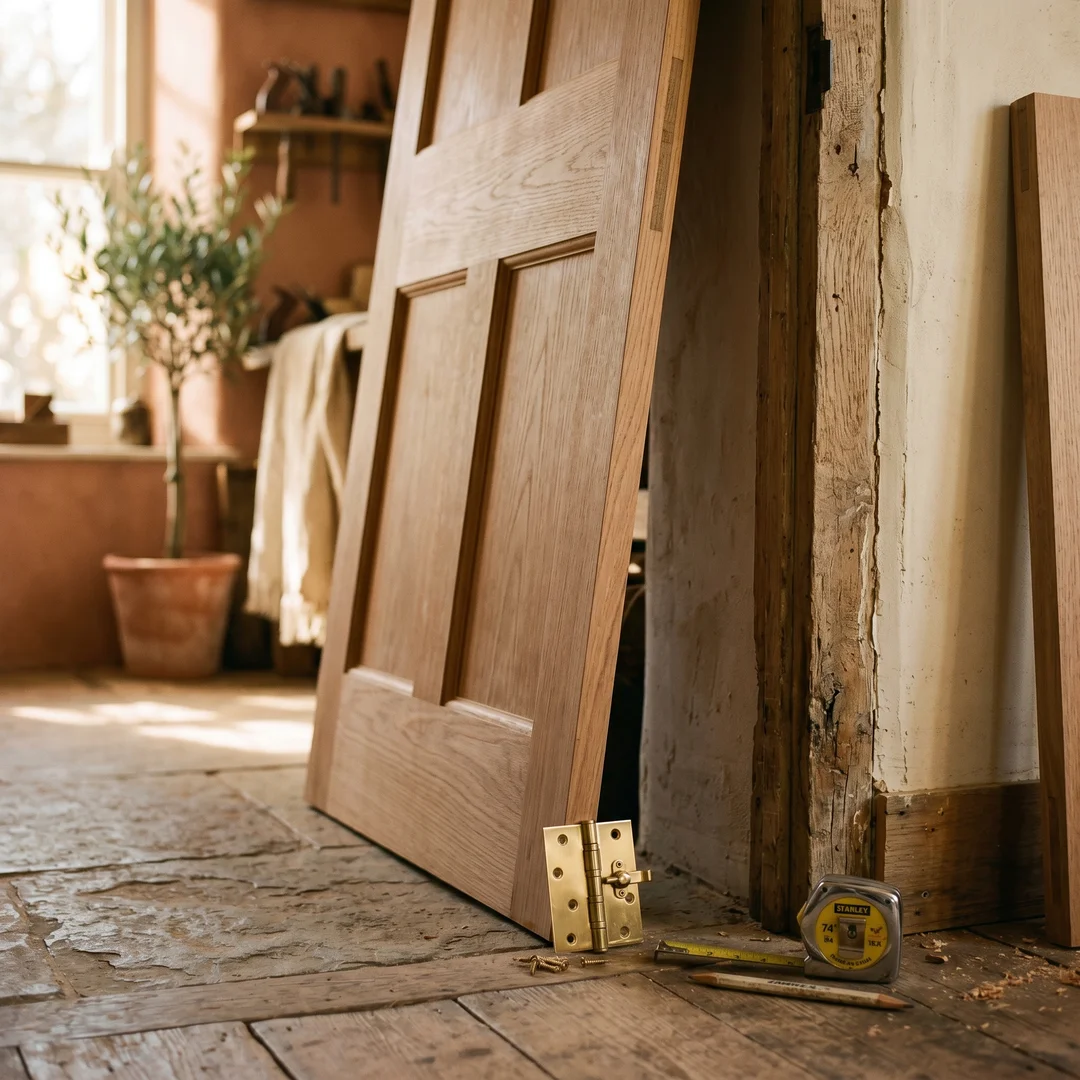 Door fitting and repair work by KAMS Handyman in London